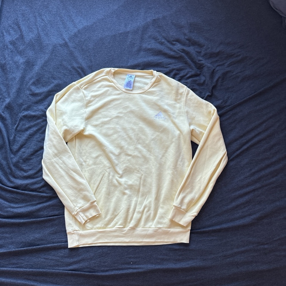 Yellow Adidas Crewneck